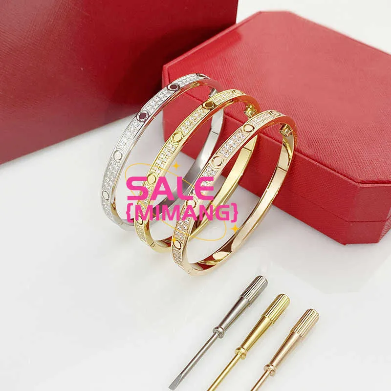 Designerinnen Frauen Armband Gold Drehmoment Armreif Doppelreihe Diamant Luxus Schmuck Breite 5 mm versteckt Inlay Prozess hohe, fade resistente Armbänder Frauen luxuriöses Q1UU