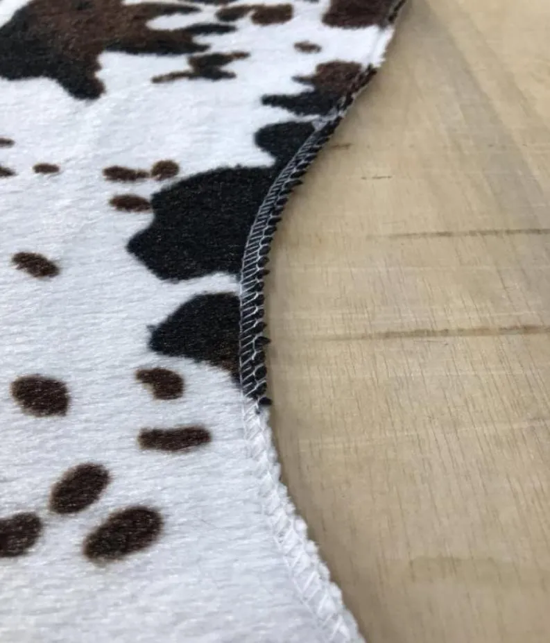 Nachahmungskuh Leder Zebra Formmuster Bodenmatte Schlafzimmer Nachtteppich Wohnzimmer Sofa Teppich Latex Anti -Schlupfboden 75110 cm4743759