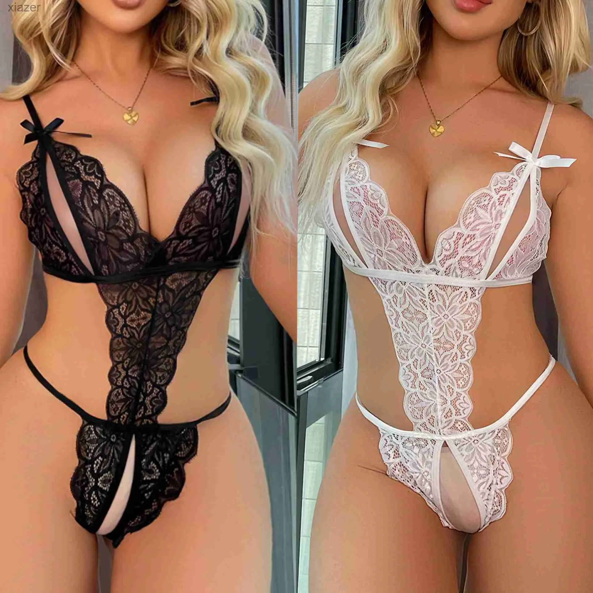 Pigiami sexy reggiseni sexy porno fulmini senza cuciture sexy per le donne erotiche orsacchiotto senza cavallo abito babydoll set bilizna set di notturno più sexy sexe sexyies wx