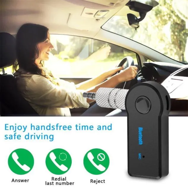 Bluetooth Car Adapter Receiver 35mm Aux Stereo Wireless USB Mini Bluetooth o Music Receiver For Smart Phone MP3 With Retail P9583295