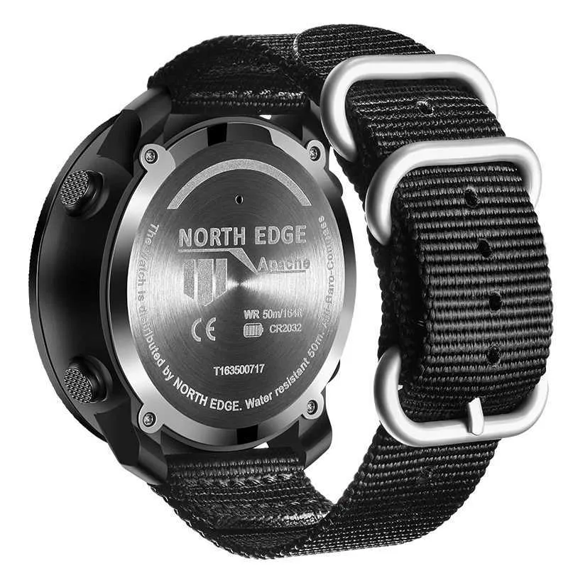 Autres montres North Edge Mens Sports Digital Watch Temps Running Temps Swimmmilitary Army Watch Baromètre Balle Balle Imperpose 50 mètres J0508