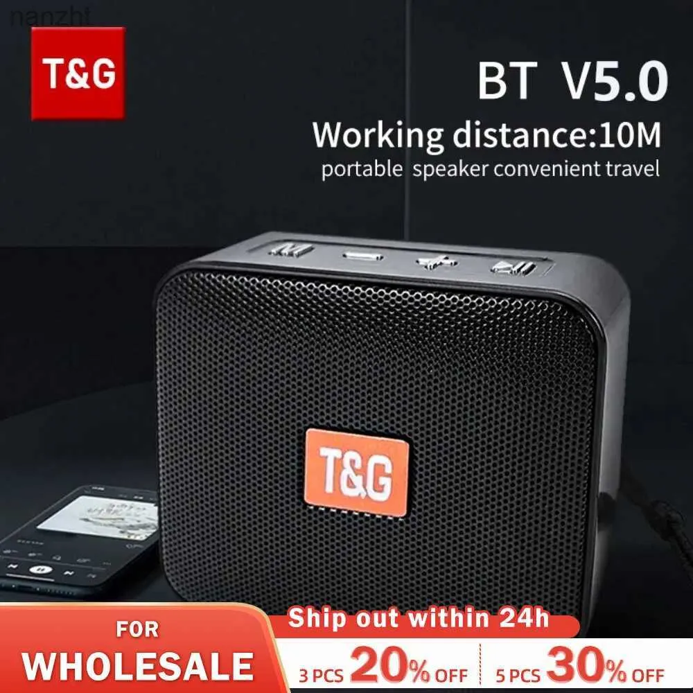 Przenośne głośniki głośniki TG166 Przenośne mini bezprzewodowe głośnik Bluetooth subwoofer zewnętrzny głośnik wewnętrzny TF FM Radio Waterproof WX WX