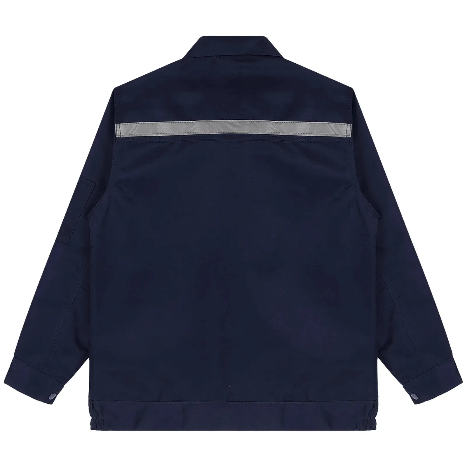 Mens Womens Mechanic Work Jacket Long Sleeve with Reflective Stripe for ...