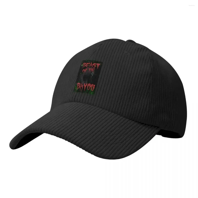 Ball Caps Beast of the Bayou Corduroy Baseball Cap Custom Hat Tea Cute Woman Men's