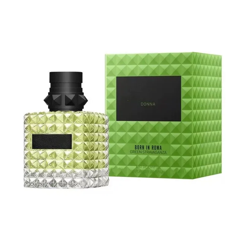 Perfume neutre né dans les Roms Roma Intense Donna Uomo Fragrance 100 ml de longueur durable marque Edp Parfum pour les hommes femmes Cologne Green Stravaganza Spray Fast Livil