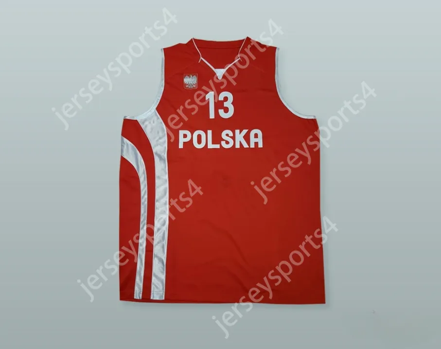CUSTOM NAY Mens Youth/Kids MARCIN GORTAT 13 POLAND BASKETBALL JERSEY WITH PATCH TOP Stitched S-6XL