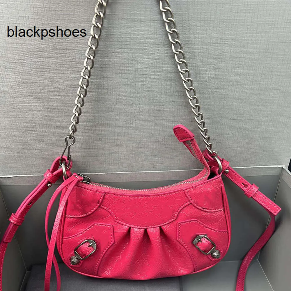 Balencig Le Cagole Mulheres Desinger Arena Motocicleta Crocodilo Bolsa de Bolsa de Camba