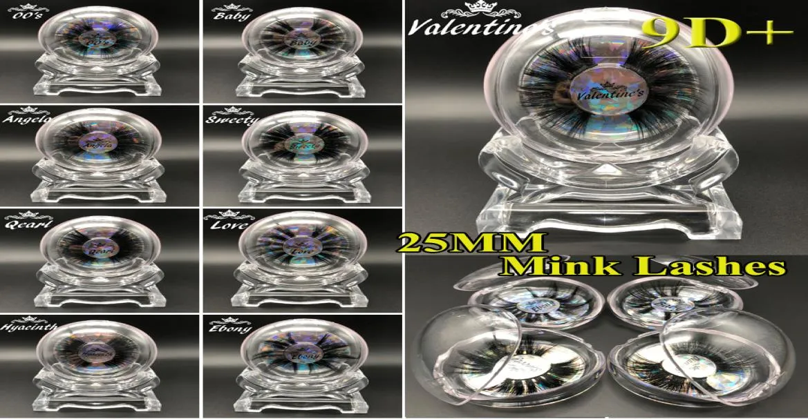 Ny stil 25mm 3D Mink Eyelashes Crisscross Strands Cruelty High Volume Mink Lashes Soft Dramatic Eye Lashes 17 Styles4052911