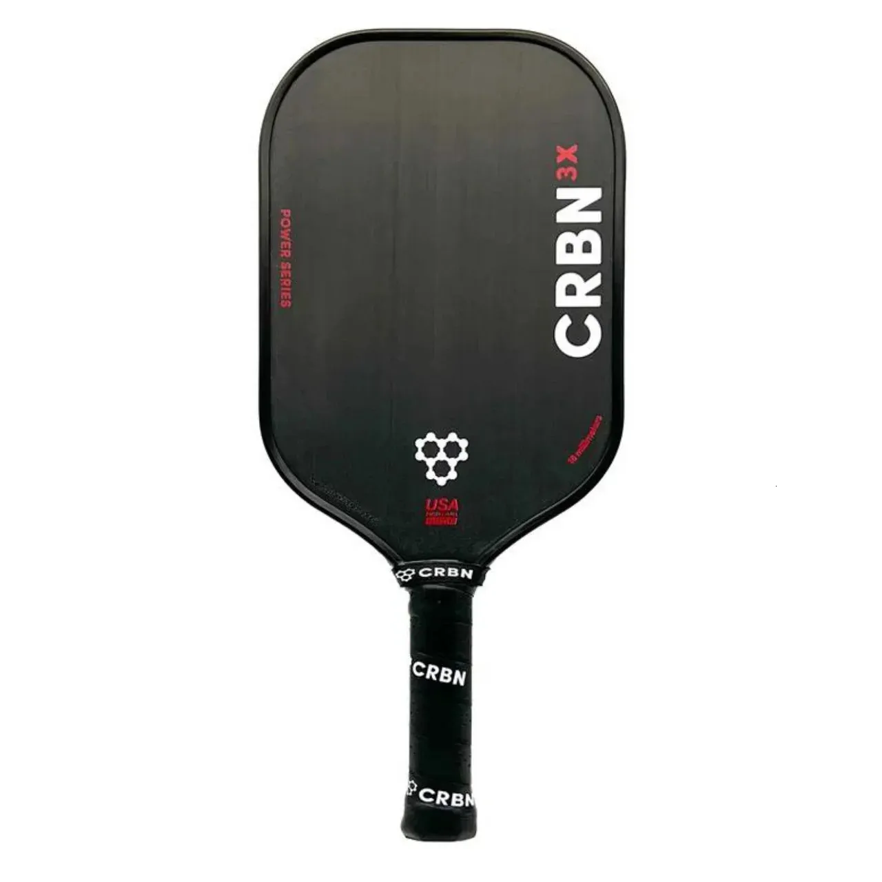 Paddle CRBN Pickleball con tecnología de superficie cargada para una mayor sensación de energía: Fibe de carbono completamente encerrado 240506