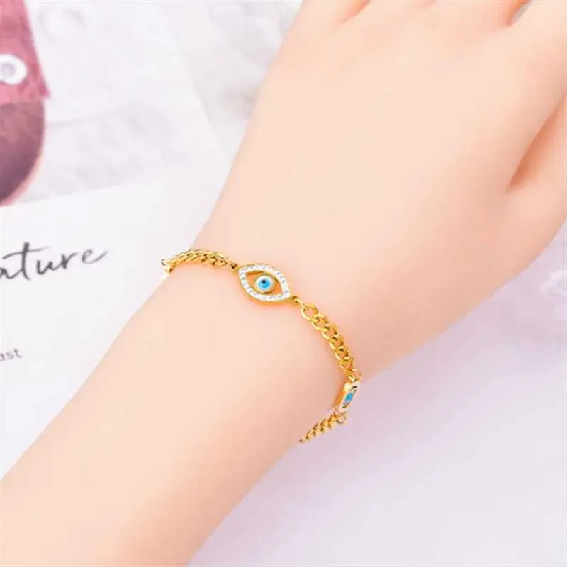 Súprava šperkov evil eye z nehrdzavejúcej ocele so zirkónom_voghion.com