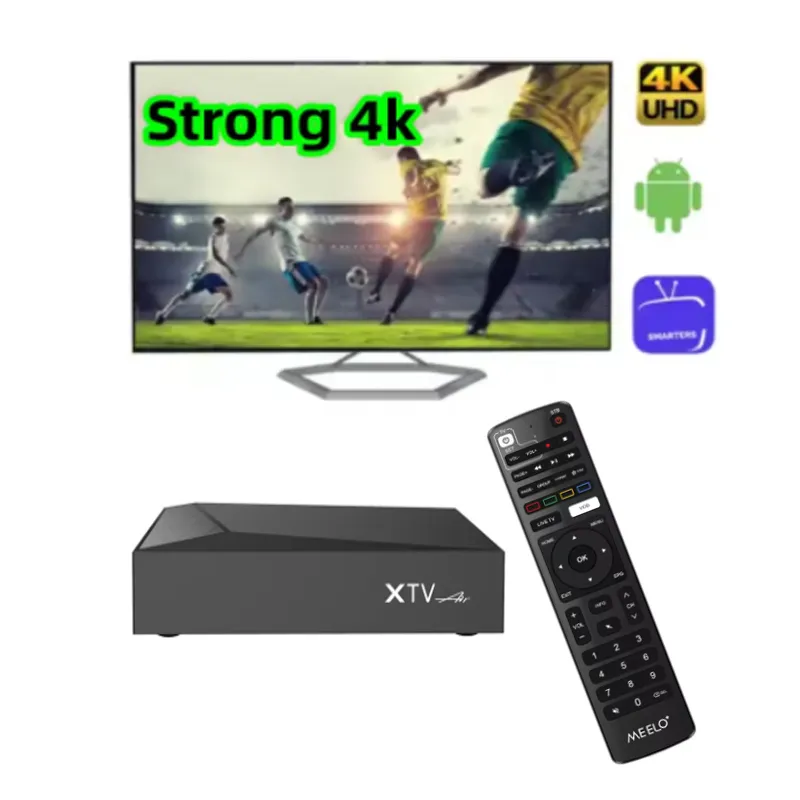 BTリモート付きXTVエア最新モデルテレビボックス4K 4KプレーヤーAndroid 11 2GB RAM 16GB ROM 5GデュアルWiFiセットトップボックス米国カナダアラビア英国のための4Kストロング12m TVを追加