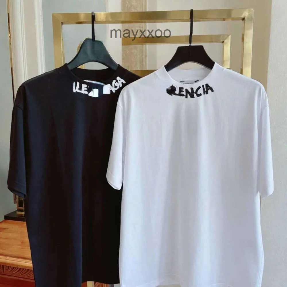 Designer T-shirts Ballencgass Magioni maschili con cappuccio di alta qualità con cappuccio di alta qualità 24 Nuova BAMPLINE BAMPOLA NUOVA Lettera di graffiti a manica corta e Wo fa vv1b 6rab