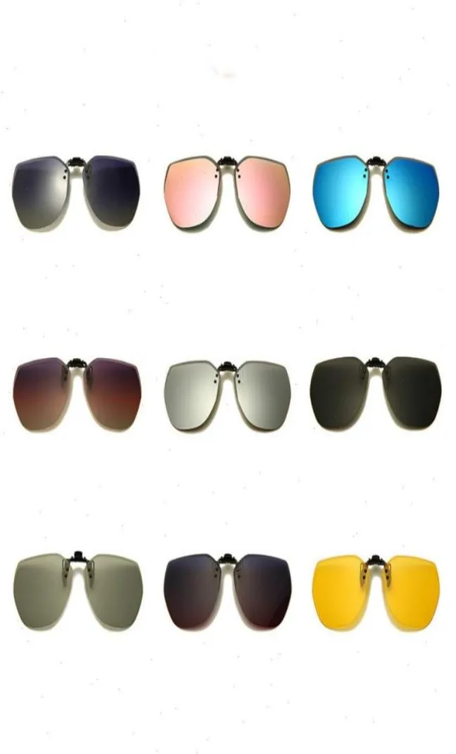 Clip polarisé sur des lunettes de soleil Flip Up Pochromic Driving Glasses Mirrore Night Vision Fishing Goggle6693953
