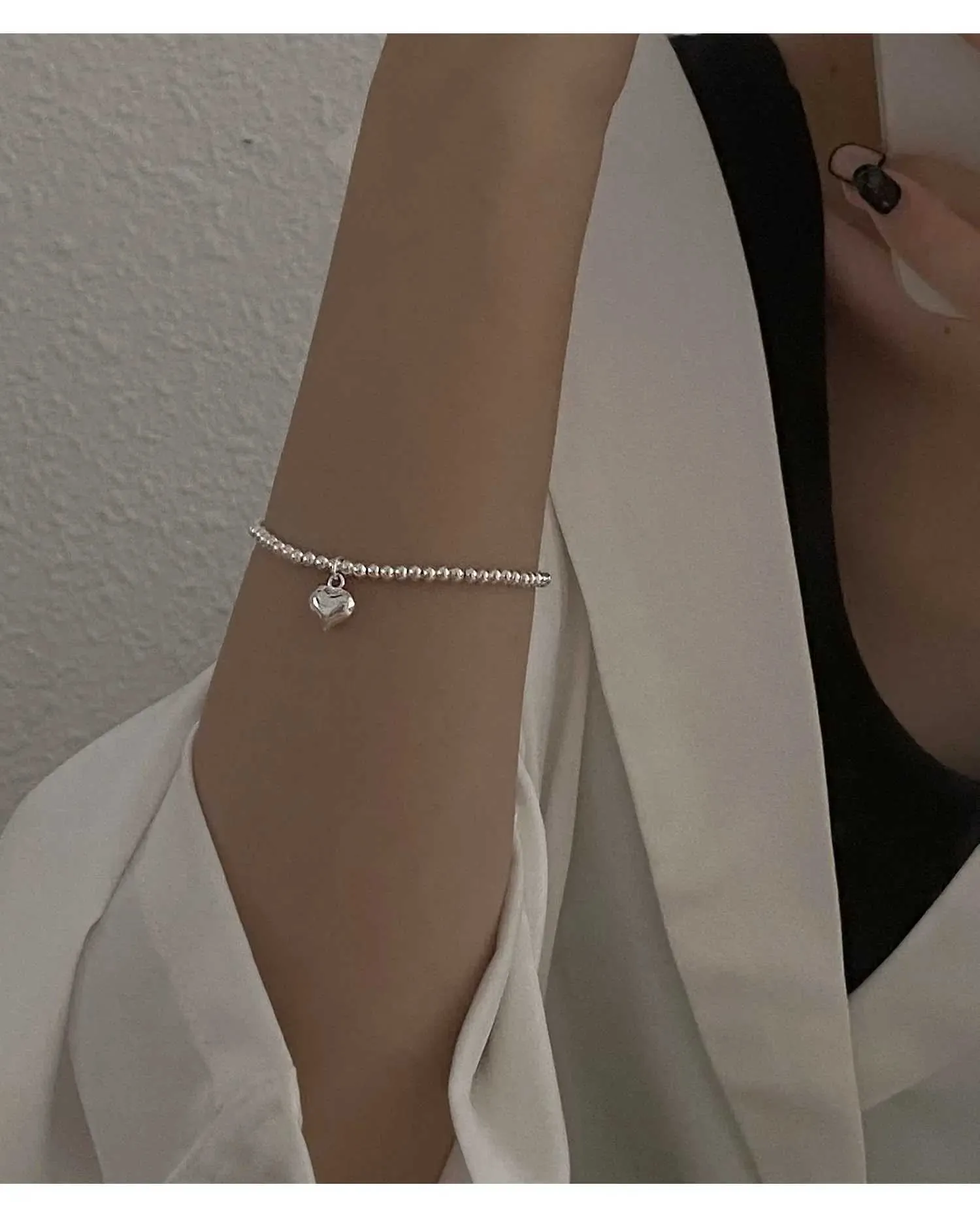 Bangle S Sterling Sier Star Love Häerz Anhänger Ronn Perl Perl Bracelet Meedercher Séiss Romantesch Stil Kaddoe fir Léifsten_voghion.com