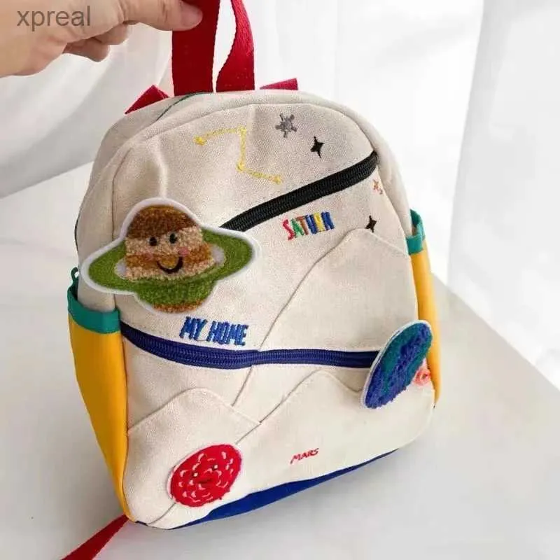 Backpacks Z Planet Backpack Childrens Pendant Book Bag Colorful Girl Colorful Baby Shoulder Bag WX