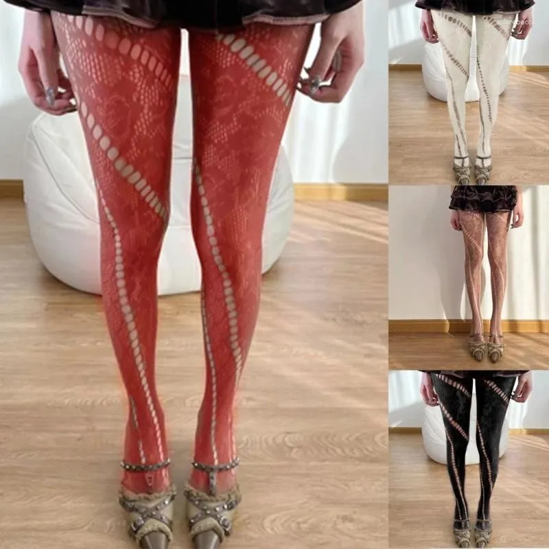 Skarpetki dla kobiet seksowne rajstopy rajstopy legginsy wzorzyste rajstopy Fishnet upuść