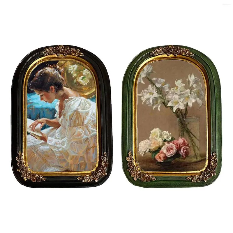 Frames Vintage Polyresin Image Affichage Frame Mur de bureau