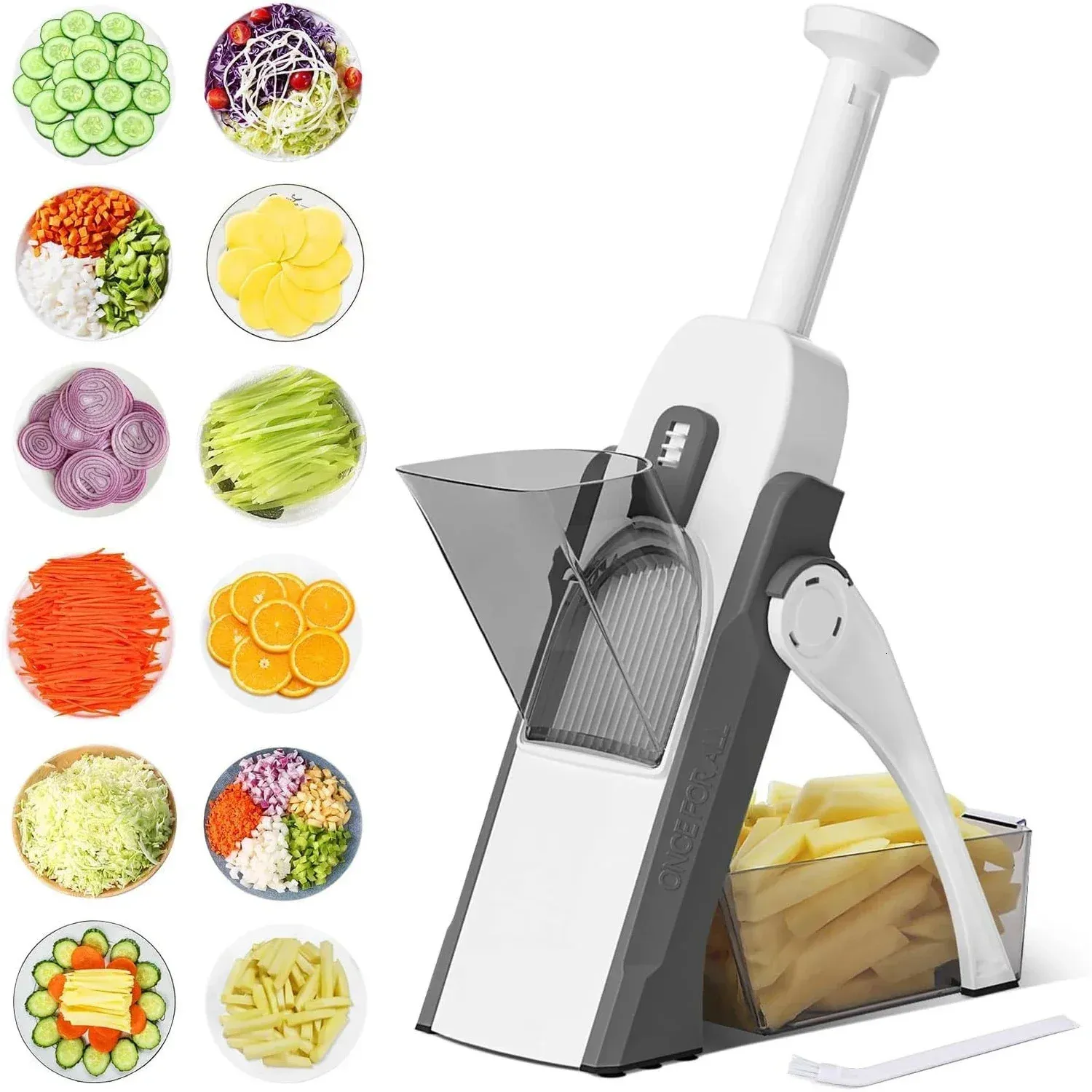 Multi -groente Chopper Potato Slicer Food Veggie Cutter Carrot RaT -rooster French Fries Ui Shredders Cheese Schrers Kitchen Tool 240508