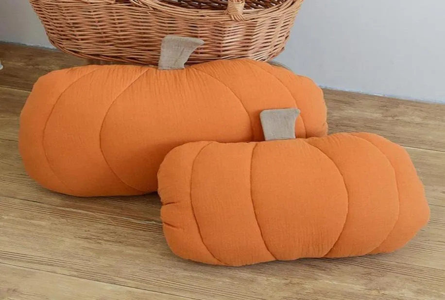 Poduszka kreatywna moda dynia kształt rzut pomarańczowy skóry przyjazny do sypialni 8536505