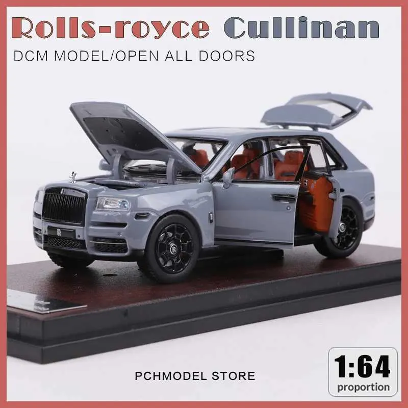 Diecast Model Cars DCM 1 64 Rolls Royce Cullinan Model Carシミュレーションアロイ自動車モデルStaticl2405を収集する