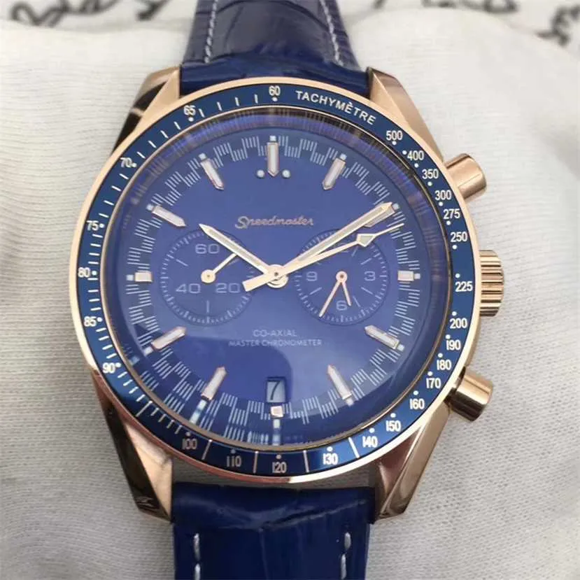 Designer Watch Reloj Watches AAA Mechanical Watch Oujia Chaoba Five Needle Meige Blue Leather Fullt Automatic Mechanical Watch CW009 OO89 EFLE MENS WATCH
