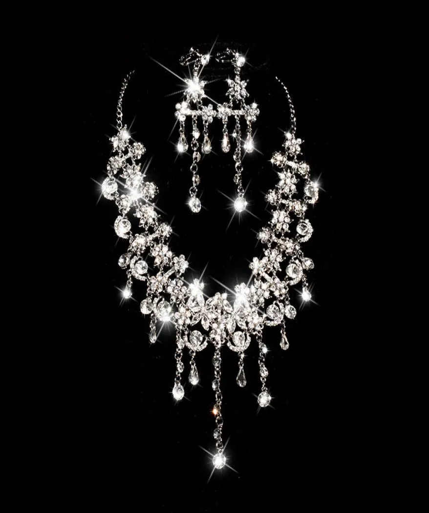 Bling Crystals Bling Crystals Diamond Collier Bijoux Boucles d'oreilles Bridal ACCESSOIRES DE MÉDICATION CRISTONS DE CRISTO