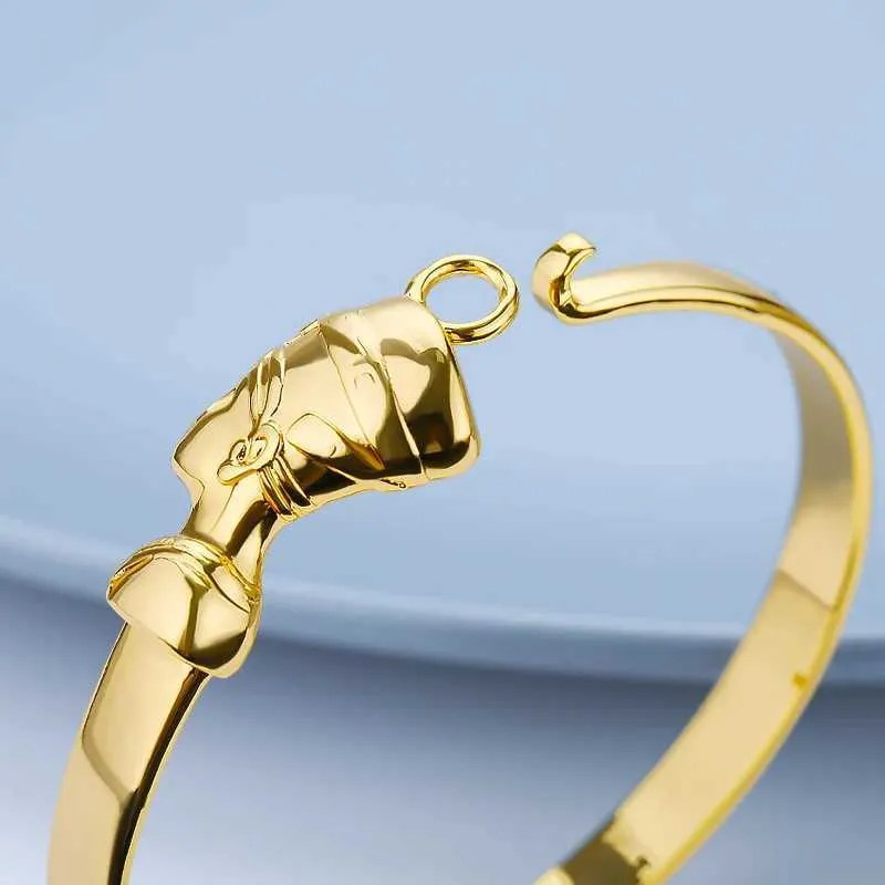 Bijoux africains à breloques reine égyptienne néfertiti, bracelets pour femmes, manchette en acier inoxydable, Vintage réglable_voghion.com