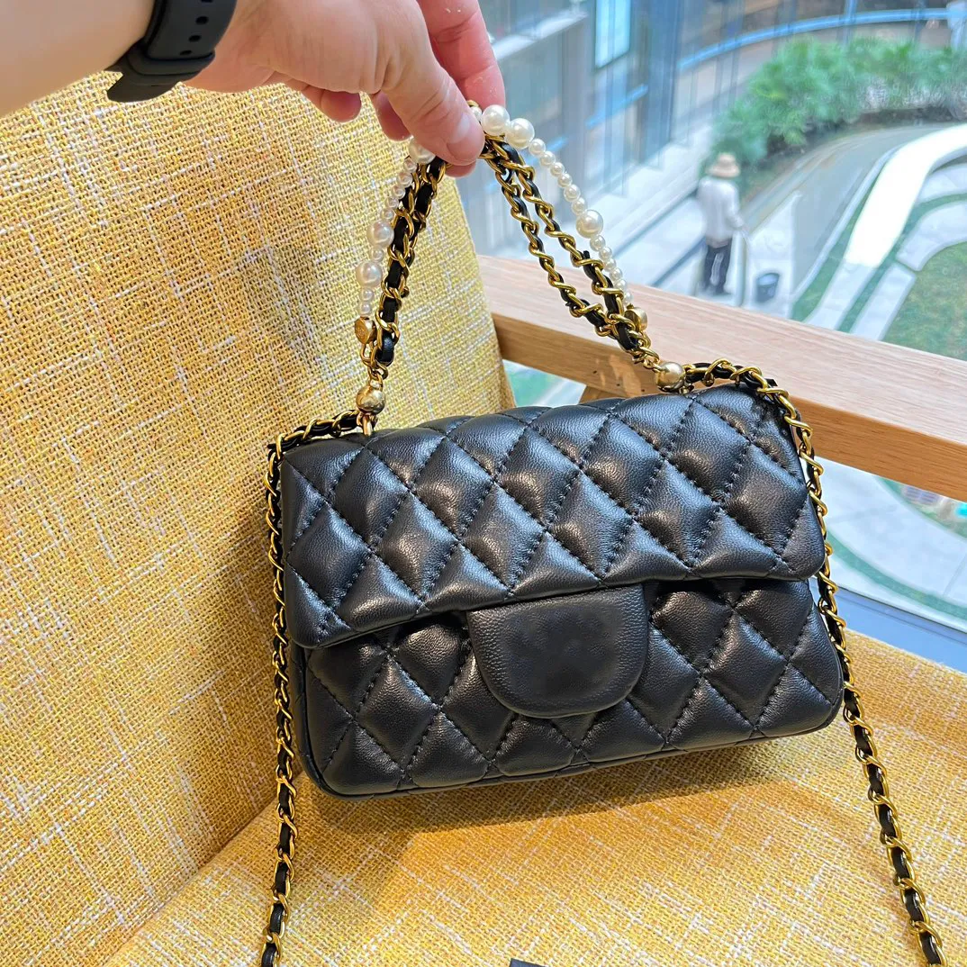 Women's shoulder bags sheepskin crossbody designer purse handbag casual small square bag