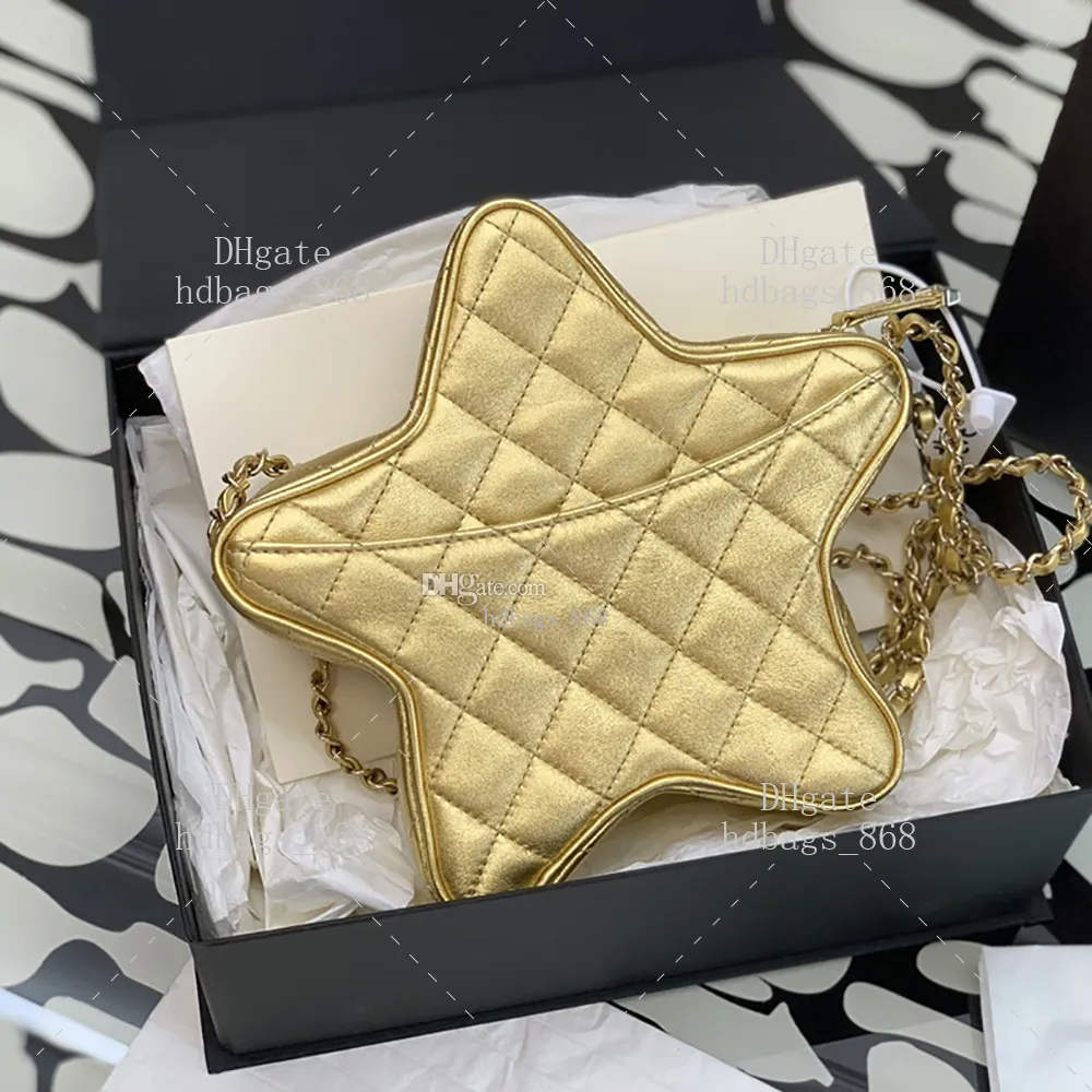 ☆GOLDEN  ☆STAR BAG☆ Chanel Star Bag Metallic Gold Lambskin Gold Hardware