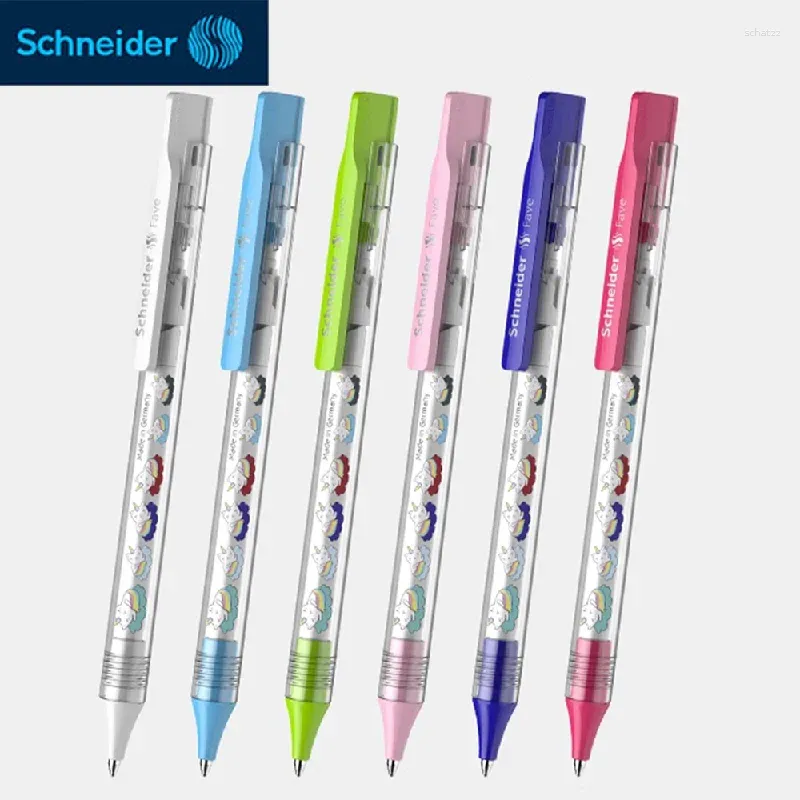 1 stks Schneider Fave 0,5 mm gelpen Zwart Quick-drogen schrijven Soepel verwisselbare kernschoolvoorraad