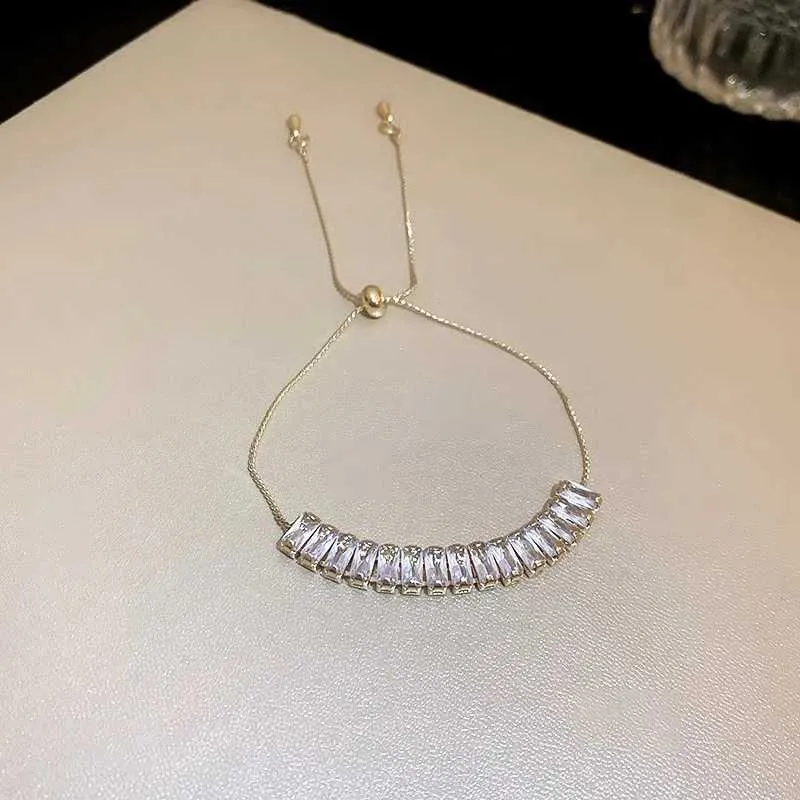 Adjustable Rhinestone Bangle Bracelet With Zircon For Women_voghion.com