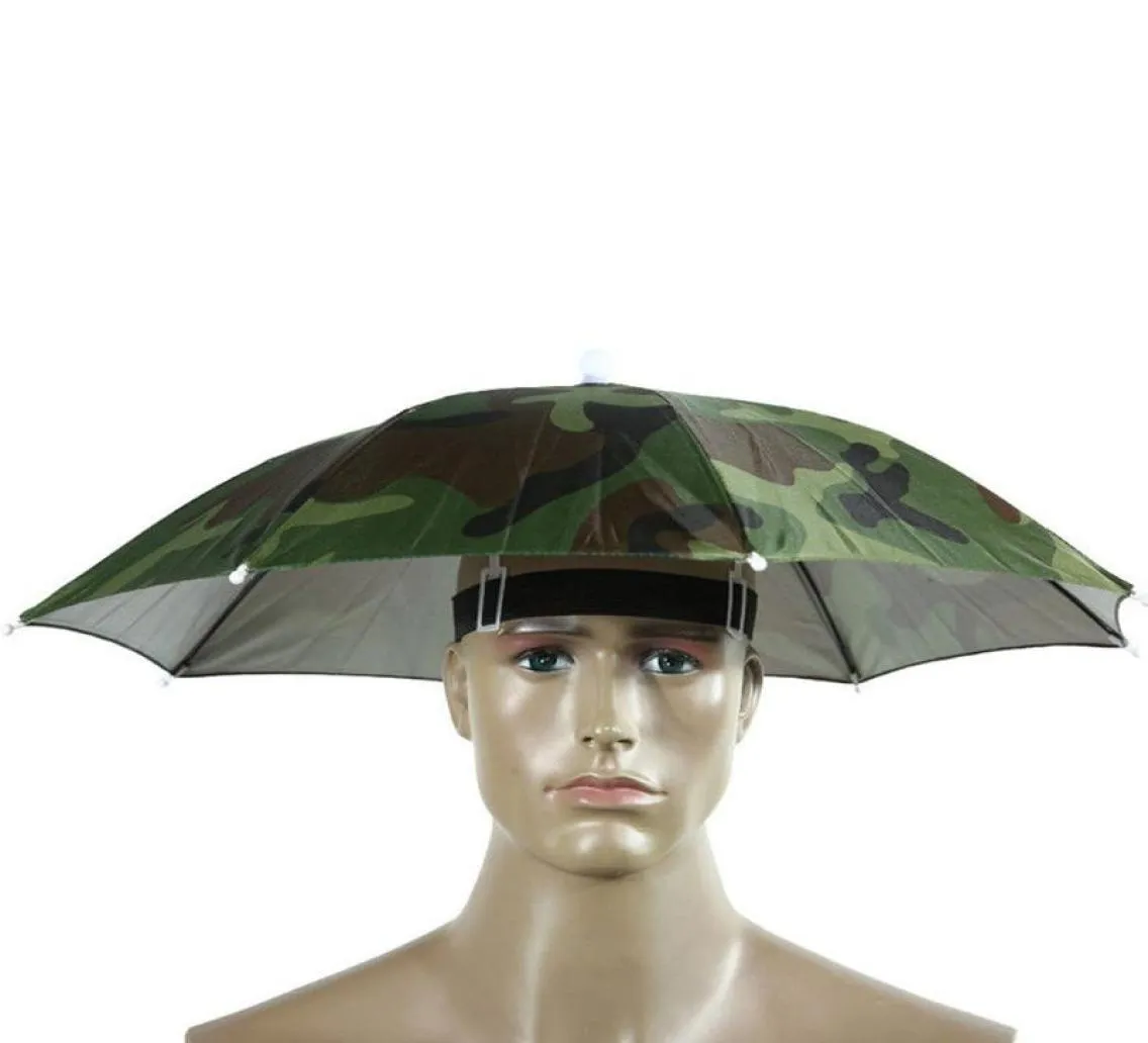 Gegroeide rand hoeden opvouwbare nieuwigheid paraplu zon hoed golf vissen camping fancy jurk multolor unisex zomer chapeau femme ete1398767