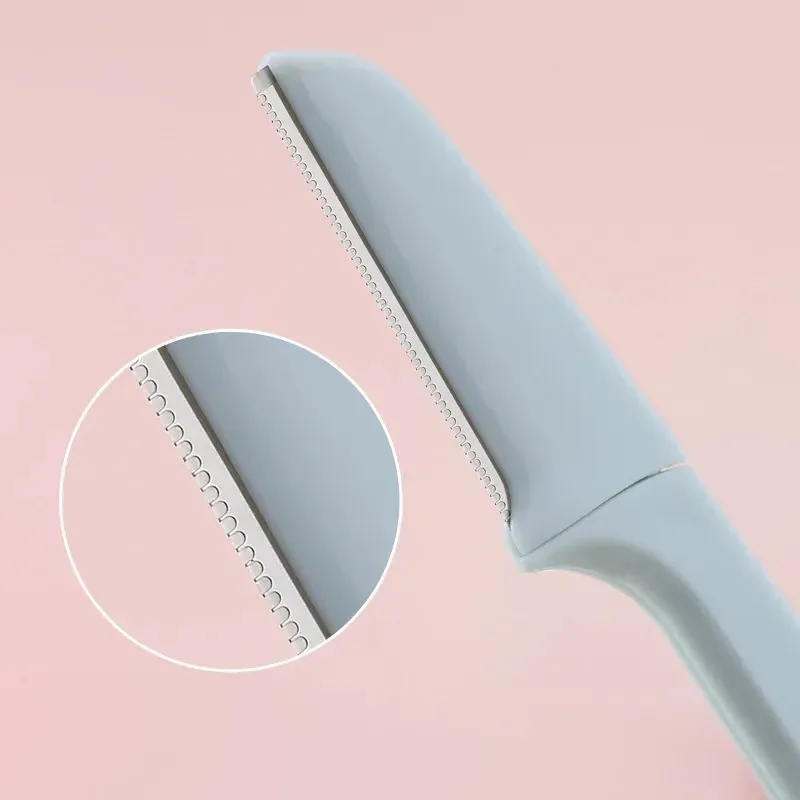 No Scratch Razor Safe Folding Eyebrow Trimmer & Facial Razor | Anti-Scratch Blades for ...