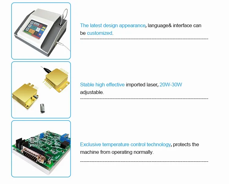 High Quality Multi-functional Portable 30W 15W Power 980nm Laser Vascular Spider Vein Blood Vessels Removal Machine