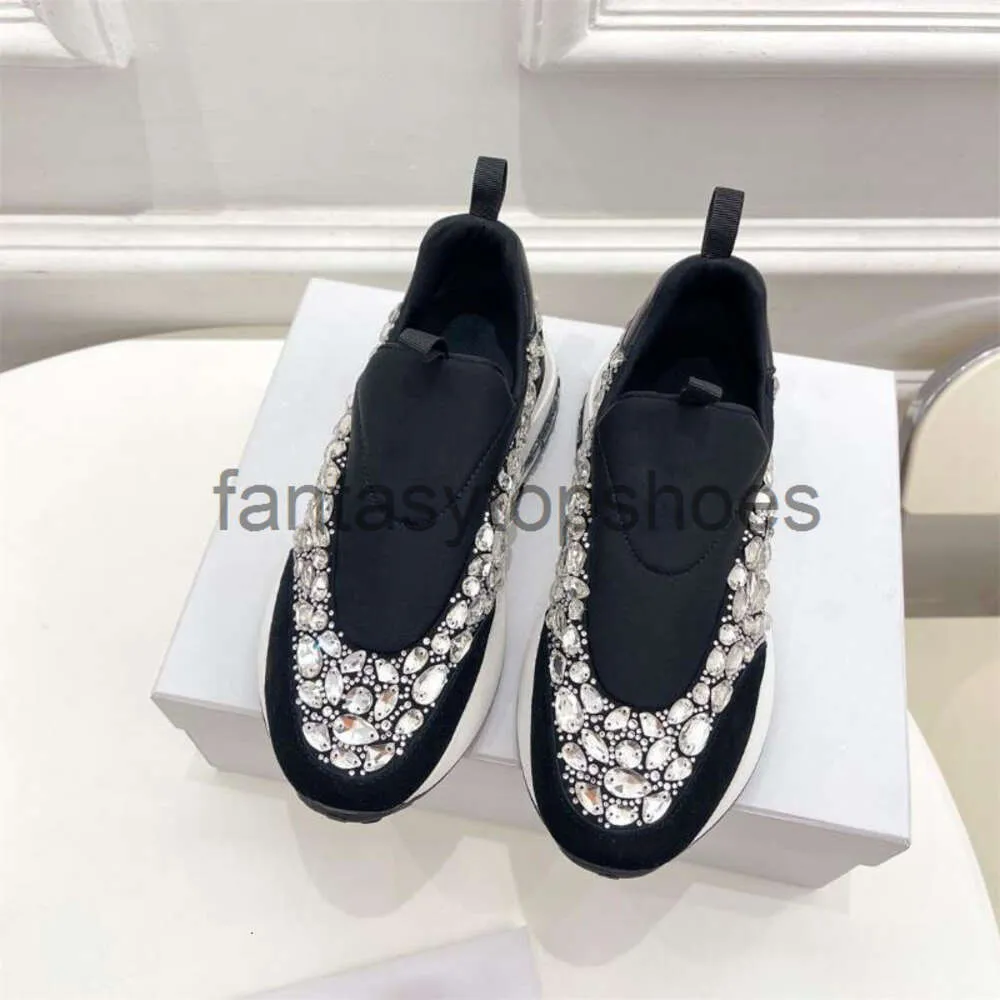 JC Jimmynessity Choo Fashion Toe Shoes Pumps Robe Round Femmes Crystal décor Généhes en cuir Bota Féminine taille 35-41