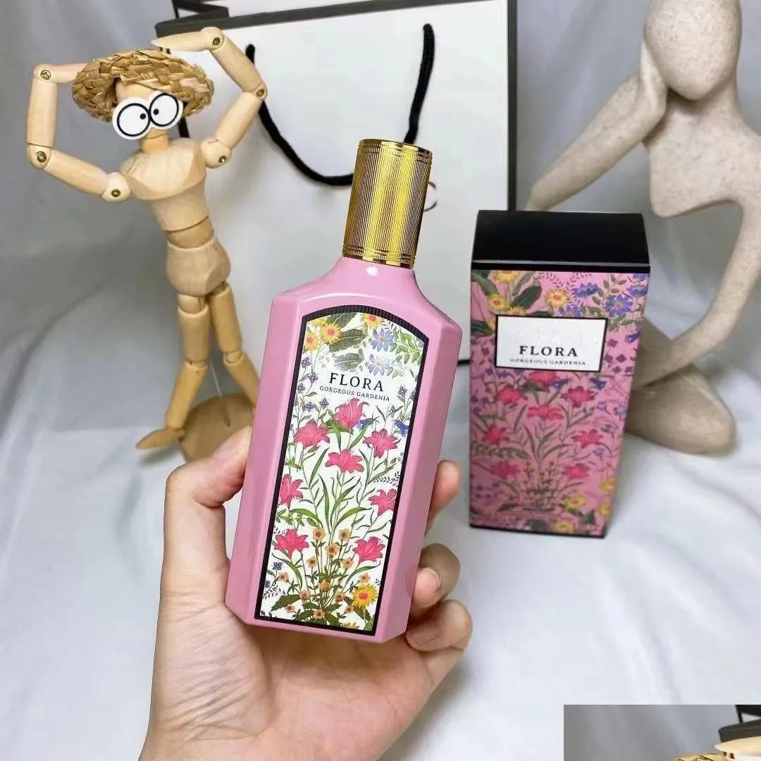 Brand de créateur de déodorant anti-perspirant Flora Pers pour les femmes Gardenia Cologne 100ml femme y jasmin parfum Spray Edp Parfums Royal Otkth