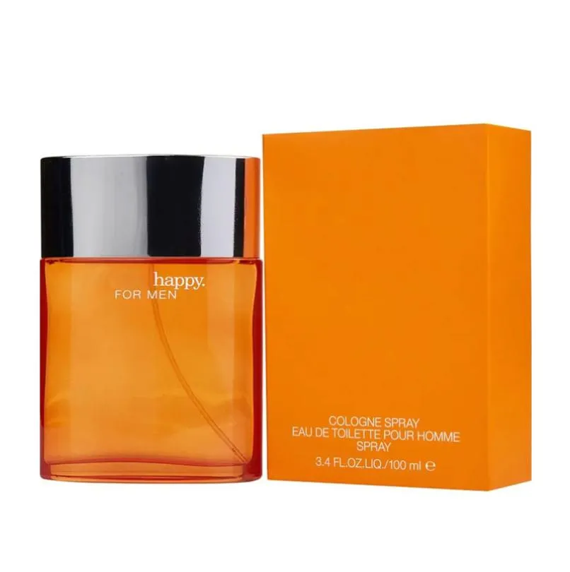 Homme Perfume Spray masculin 100ml Happy for Men Edt Citrus Aromatic Note Higehst Edition Dibrant Sodeur Cadeaux de Noël8740091