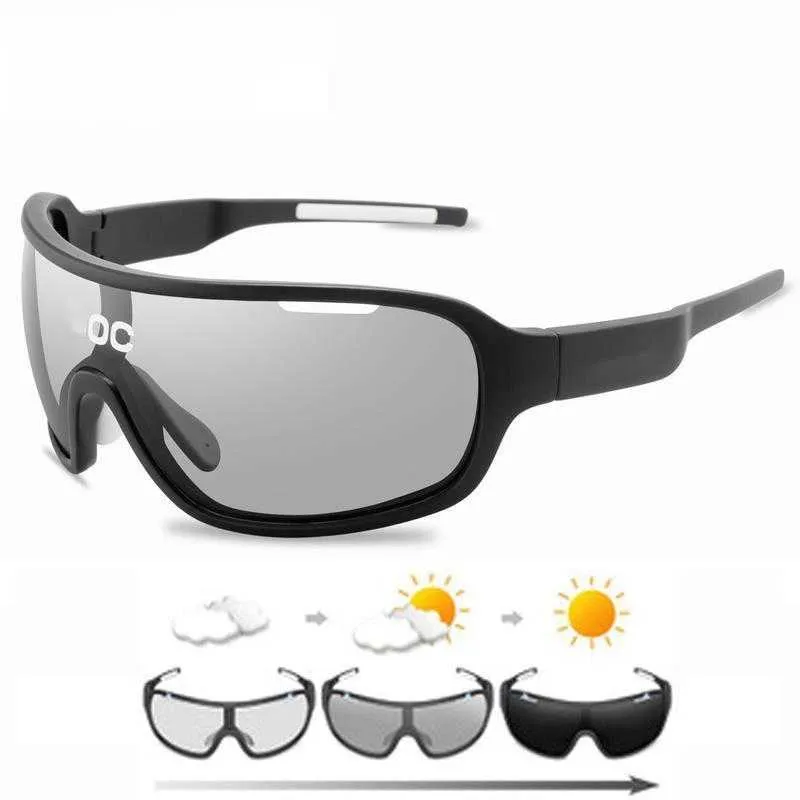 2024 Lunes cyclables rétro classiques Pochromic 5 Lens Polaris Sunglasses Men Femmes Lunes de marque 220527