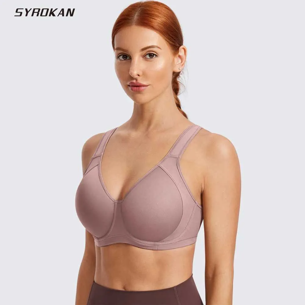 Bianchesimi attivi da donna Sport Bras Summer High Impact Copertura completa condotta a attiva allenamento attivo in esecuzione del reggiseno boxe d240508