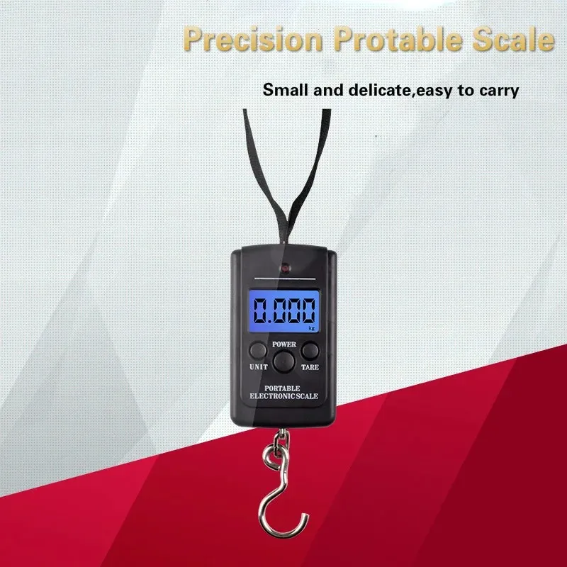 Mini Digital Scale Portable Handy Pocket Weight For Fishing Luggage Travel Weighting Steelyard Electronic Hanging Hook Scale