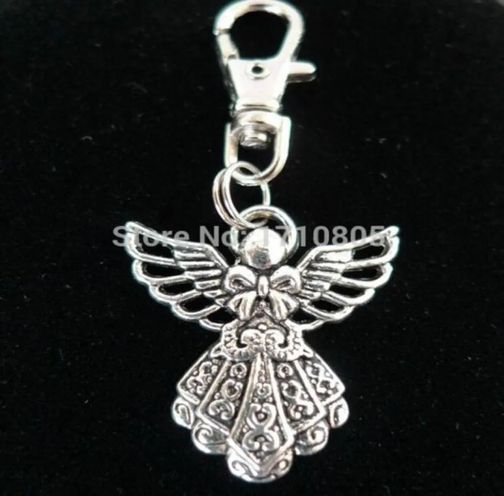 Classement de homard de mode Cléyring Metal Key Chain Keychain Jewelry Antique Silver plaqué Guardian Angel 2623 mm Pendant Holiday Gift8897356269