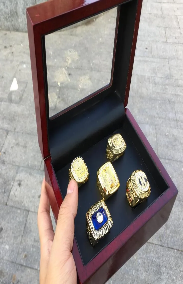 5pcs 1976 1978 1979 1986 1993 Montréal Cup Honkey Championship Ring Set Men Fan Souvenir Gift Wholesale 2019 DropShipping9479500