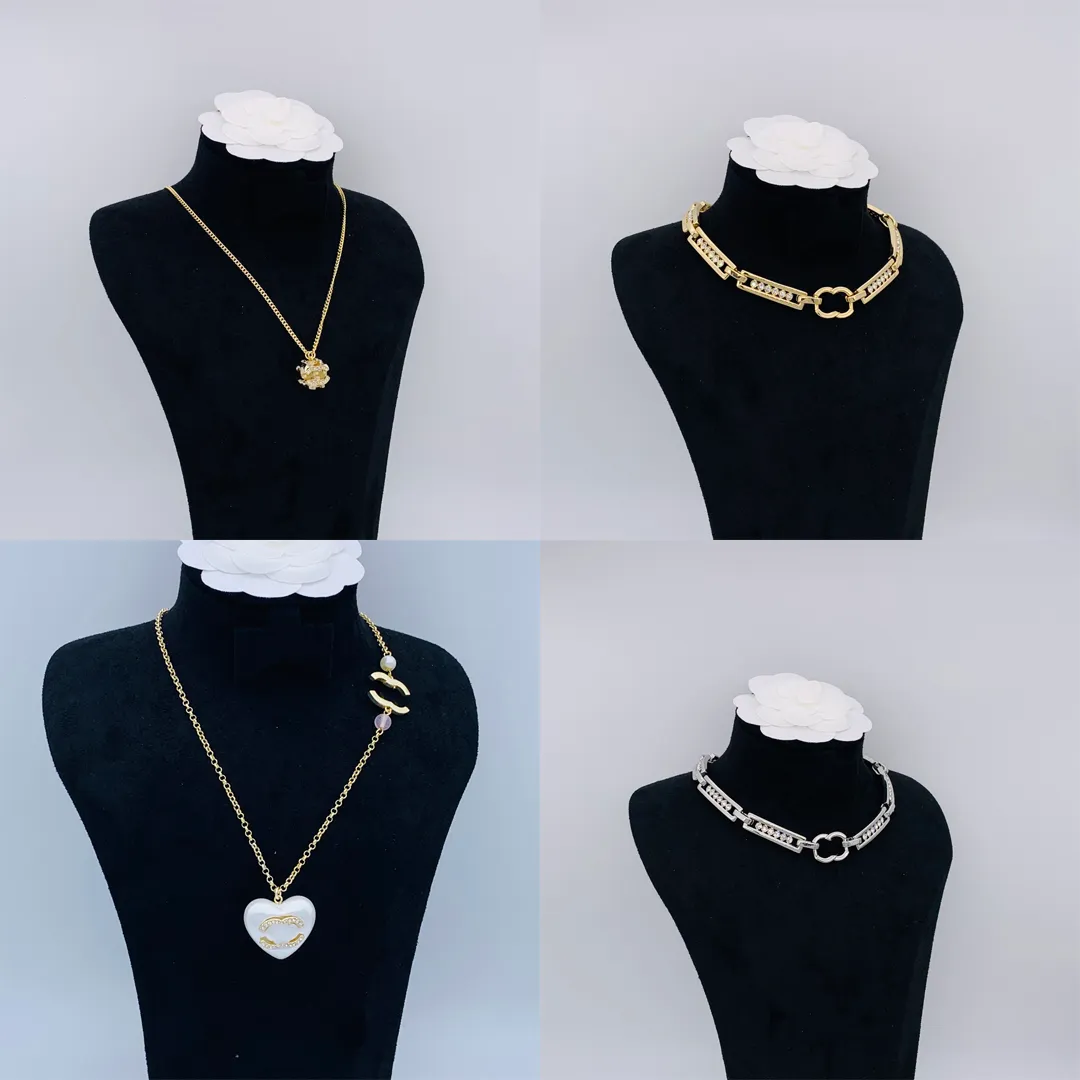 Collier pendentif en acier de marque de luxe en titane conçu pour les femmes à longue chaîne 18 km collier plaqué de créateur bijoux accessoires exquis couple cadeaux