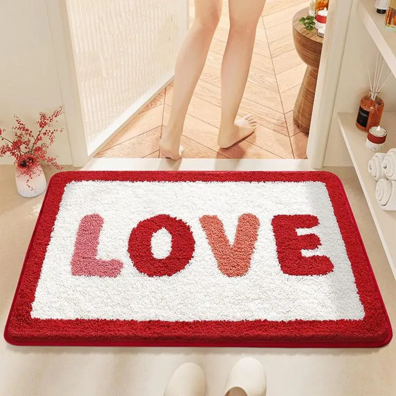 Tapis de salle de bain tapis de salle de bain rapide sans glissement du sol de salle de bain de salle de bain absorbant les tapis absorbants paillasson lavable pour toilette de douche toilettes