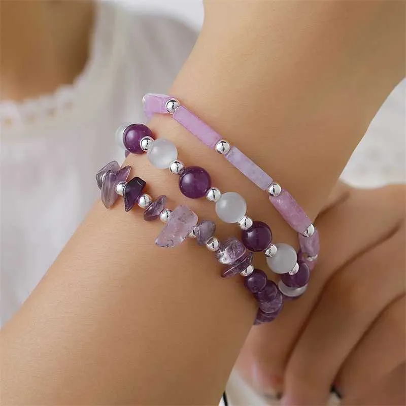 Bangle Body-Purifying Amethyst Bracelet Weight Loss Yoga Meditation - Healing Stone Jewelry for Women and Men_ipsvogv.com