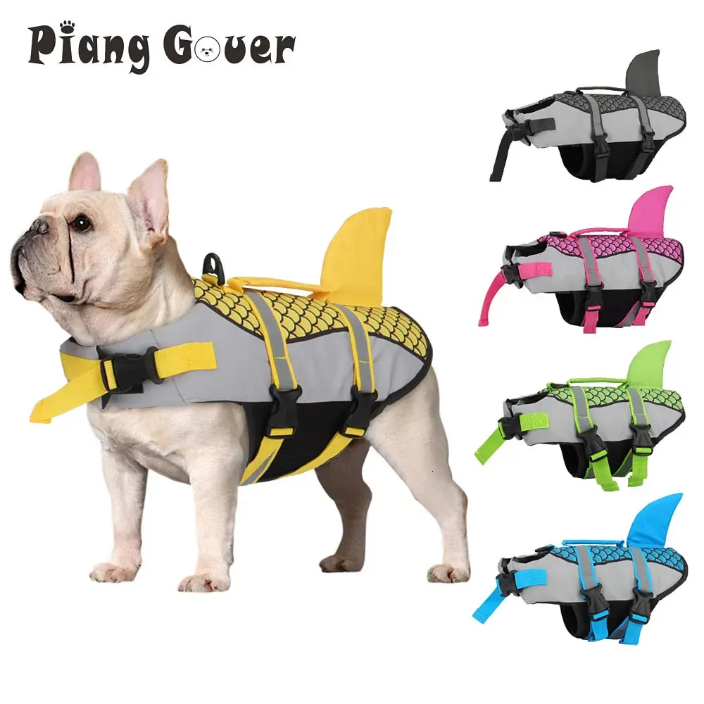 Échelles Shark Swim Dog Clothes Pet Life Lify Gest Harness Swimming Summer Swimswear 240508