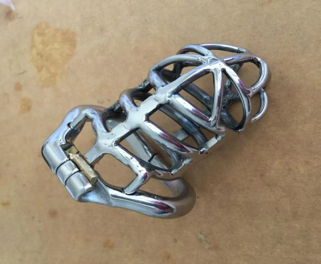 Nouveau design anneau de bouche ouverte de bouche de 8,3 cm dispositif en acier de cage pour les hommes avec une bague à anneau incurvée flexible cage cage DSM SEX TOYS4690684