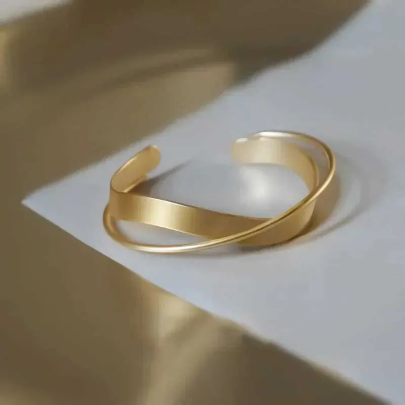 Bracciale Ins coreano oro opaco Mobius regali da donna bracciale per donna gioielli regalo dropshipping_voghion.com
