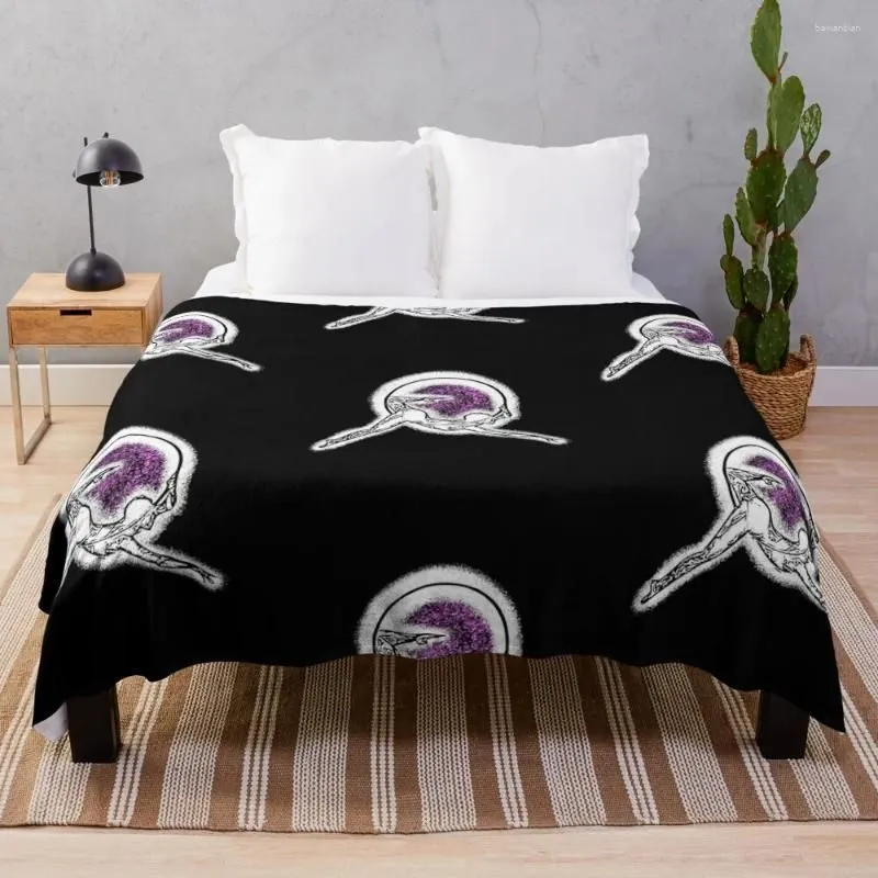 Cobertores de sofá personalizado de manga de manga de manga e cobertor decorativo arremesso de pólo decorativo dança fsqrl