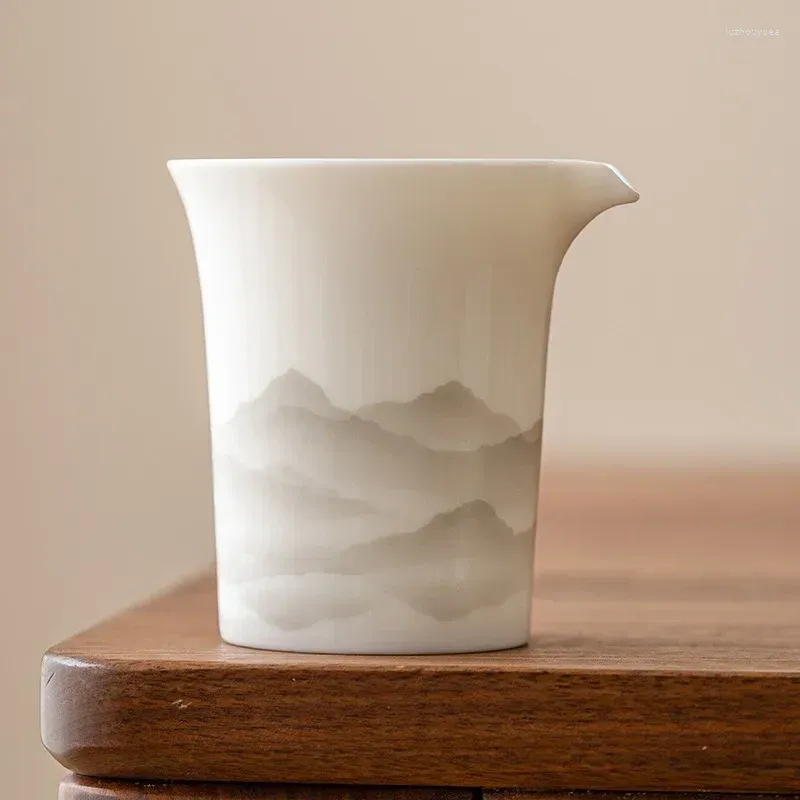 Tasses de thé Jade Porcelain Mountain White Fair Cup Chine